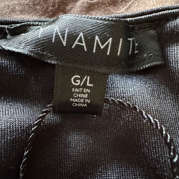 Dynamite Square neck Black Bodysuit Size Large - Picture 3 of 5